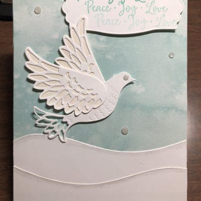 Beautiful Canvas piece with Dove of Hope
